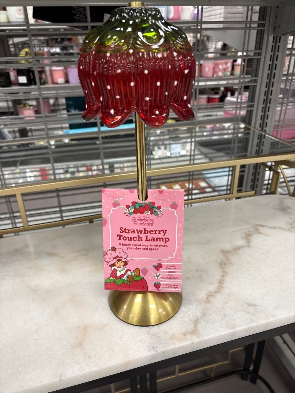 Strawberry Shortcake Red Touch Lamp